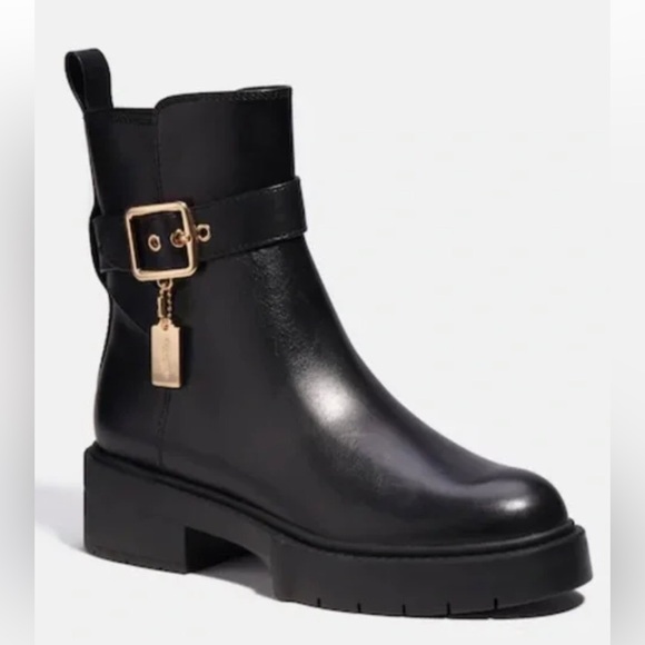 Coach Leather Lacey Boot - Size 8 - Picture 2 of 9